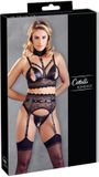 Cottelli Sexy bondage jarretelset - Zwart - Maat XL