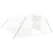 Serre avec cadre en acier 18 m² 6x3x2 m blanc