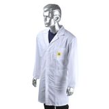 RS PRO Uniseks laboratoriumjas, katoen, polyester wit, ESD-bescherming, maat L