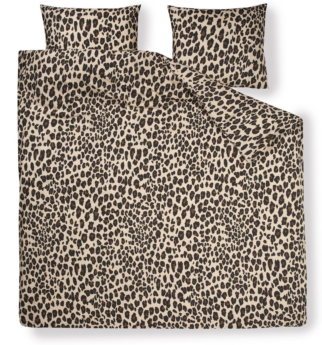 Day Dream Panter dekbedovertrek lits-jumeaux 240 x 200/220 Bruin - 8714305059329