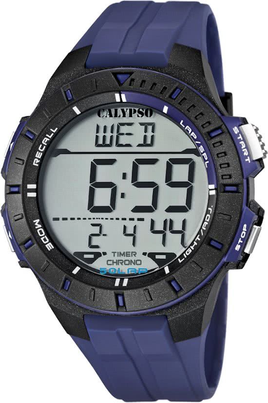 Calypso K5607/2 Digitaal - Horloge - Kunststof - Blauw - 48 mm