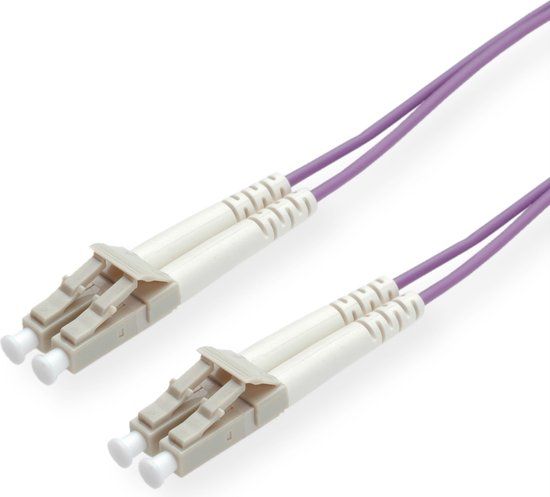Roline glasvezelkabel 50/125µm OM4, LC/LC, violet, 20 m