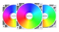 Montech GF120 PWM Computer Case Fan Module 12 cm White 3 Pieces