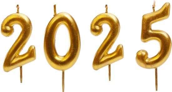 Dekora Kaarsen 2025 - Happy New Year / gelukkig nieuwjaar