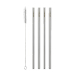 Stelton Lot de 4 pailles réutilisables en acier