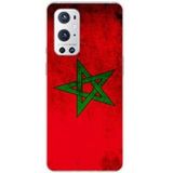 1001 coques OnePlus Bedrukt siliconen hoesje compatibel met OnePlus 9 Pro 5G Drapeau maroc