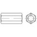 TOOLCRAFT 1069489 Verbindingsmof M6 25 mm RVS A1, A2 50 stuk(s)