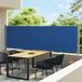 vidaXL Tuinscherm uittrekbaar 140x600 cm blauw