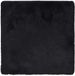 vidaXL Hoogpolig vloerkleed NAVARRA 240x240 cm polyester zwart