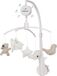 Baby's Only Mobile musical - Sable/Laine blanc/Blanc - Figurines tricotées - Mélodie 'It's a small world'