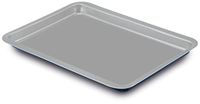 Guardini, Line Xbake, rechthoekig, 26 x 37 cm, staal met anti-aanbaklaag, lage milieubelasting, grijs/blauw