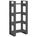 vidaXL Boekenkast/kamerscherm - 60x35x125 cm - massief hout - grijs