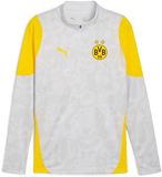PUMA Trainingshirt 1/4 zip Borussia Dortmund 2025/26 Wit/Grijs/Geel Mannen XS