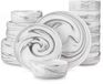 Happiq Luminous Serviesset – Service set – 4 personnes – 24 pièces – Céramique – Blanc