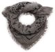 Manfield - Dames - Grijs sjaaltje met paisley - Maat 1