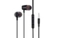 NK NK-FA340053 Hoofdtelefoon met kabel, 3,5 mm jack, stereo, met microfoon, volumeregeling, 1,2 m, licht, 13 g, zwart