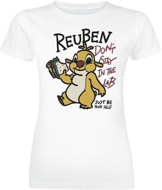 Lilo & Stitch Reuben - Don't Stay In The Lab Dames T-shirt - wit - M