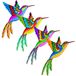 Omgoods - Set de 4 oiseaux de jardin décoratifs