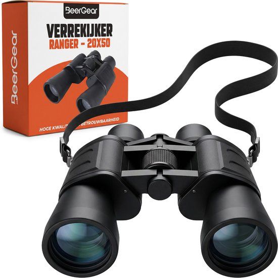 BeerGear Verrekijker 20x50 - Zwart - Incl. Accessoires
