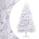 vidaXL Sapin de Noël artificiel avec charnières avec support 300 cm blanc