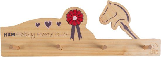 HKM Hobby Horsing Kapstok - Hout - 40cm - 4 Haken - Landelijk - Carry Over 2024