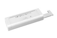 monolith - Opzetmodel papiervernietiger voor prullenbakken | Papierversnipperaar in wit met een snijbreedte van 6 mm