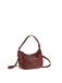 Pierre Cardin Sac à bandoulière pour femme en cuir véritable Made in Italy 32,5 x 19 x 10 cm 55094, Rubis, Taglia unica