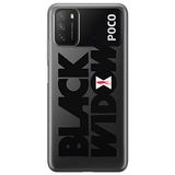 ERT GROUP mobiel telefoonhoesje voor Xiaomi REDMI 9T origineel en officieel erkend Marvel patroon Black Widow 011