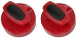 Pegasi Airhockey Pusher - 96mm - 2 pièces - Rouge - Plastique