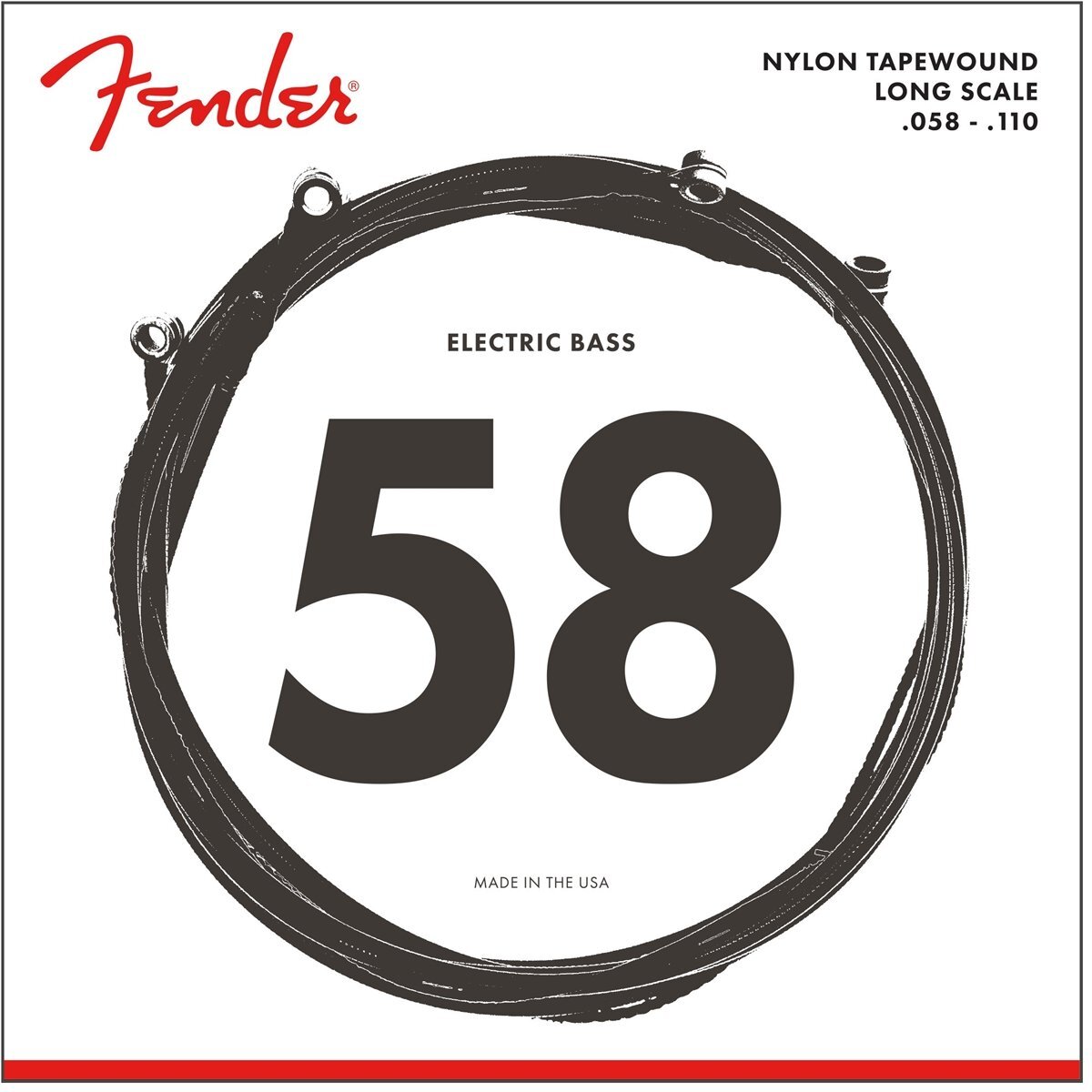 Fender Strings Nylon 9120 58-110 Nylon Tape wound