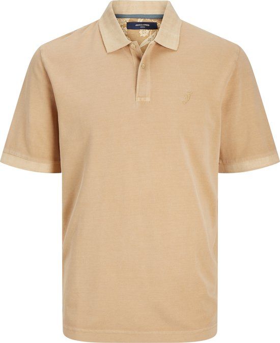 JACK & JONES PREMIUM polo JPRBLUWILLIAM met logo sand - S - Mannen