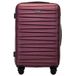 WITTCHEN Skyspeed Line Middelgrote koffer met harde schaal, ABS, reistrolley, cijferslot, telescopische handgreep, 4 wielen, Maroon Brussels Airlines/Ryanair/TUI fly Belgium