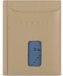 Bugatti Secure Slim Portemonnee RFID-bescherming Leer 8 cm - Mannen - Staand formaat - beige