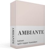 Ambiante Katoen Splittopper Hoeslaken 180x200 Zand