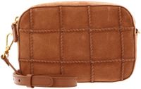 Coccinelle Leren schoudertas Tebe Check Embroidery Crossbody Bag Robin / Robin abrikoos