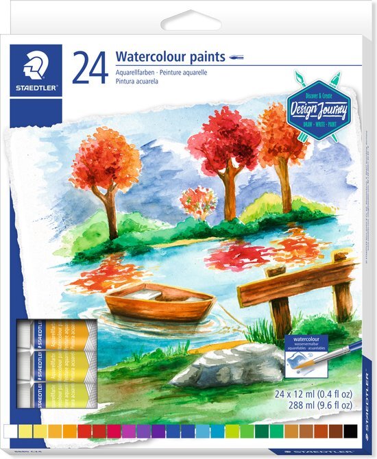 Staedtler karat aquarel verf - set 24 tubes 12 ml