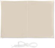 Merkloos Relaxdays Schaduwdoek Rechthoekig - Zonnezeil - Waterafstotend - UV-bestendig - Beige - 2 x 3 m