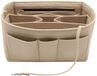 LEXSION tas organizer met vilten inzetstuk, tasinzetstuk met rits aan de binnenkant van het vak, geschikt voor Neverfull Speedy 8010 Beige M