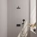 BRAUER Black Edition thermostatische inbouw regendouche SET 57 mat zwart