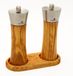 Ensemble de moulins à sel et poivre avec sous-verre