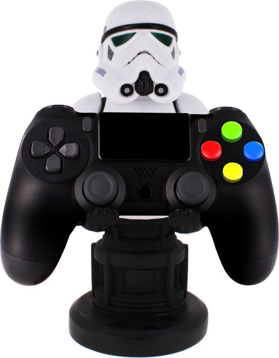 Cable Guy Remnant Stormtrooper (The Mandalorian) telefoon- en game controller houder met usb oplaadkabel - PlayStation 4, Xbox One - Wit