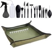 Merkloos 25-delige Mini Tuin Gereedschap Set - Met Waterdichte Opvouwbare Tuinmat - Voor Succulenten en Potplanten