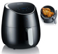 Severin FR 2445 - Air Fryer - 5L - 2000W - Black, Metallic, Silver