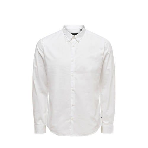 ONLY & SONS Slim Fit Overhemd - White