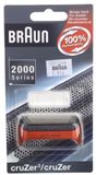 BRAUNKEY Scheerblad Cruzer2 Zwart/Rood