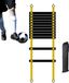 Échelle d'agilité de sport - Équipement de fitness jeu de jambes - Entraînement d'athlétisme - Portable avec sac - 6 mètres - Jaune