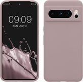 kwmobile telefoonhoesje geschikt voor Google Pixel 8 Pro - Hoesje met siliconen coating - Smartphone case in licht oudroze