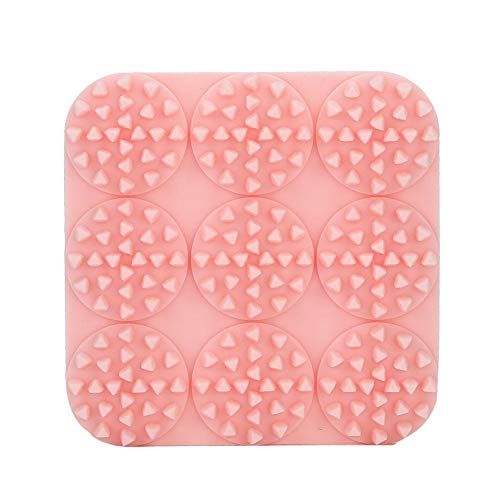 Cuque Gekke Verkoop Small Point Massage Ontwerpen Massage Borstel, Gemakkelijk Reinigen Food Grade Silica Gel Siliconen Borstel, Thuis Professionele Massage Winkel Kantoor voor Salon Winkel [Roze]