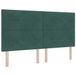 vidaXL Boxspring bed met hoofdeinde Donkergroen 200 x 180 cm Fluweel