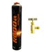 R600a Kit de réfrigérant 420 g + valve pour réfrigérateurs et installations frigorifiques industrielles
